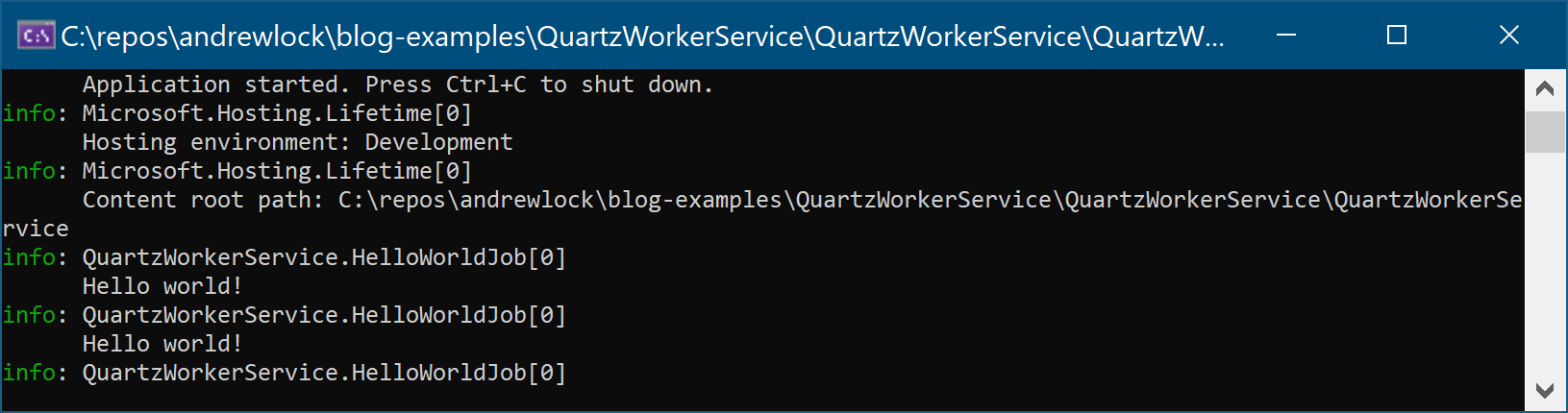 在.NET Core 中使用Quartz.NET
